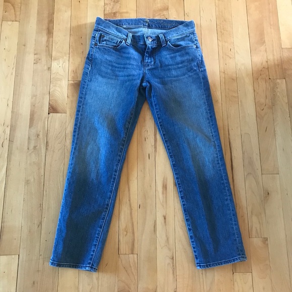 7 For All Mankind Denim - 7 for all Mankind Crop Straight Leg Jeans